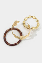 Ocano Alloy Floral Beaded Bracelet – Gold Charm Bracelet