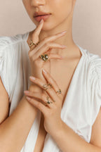Ocano Alloy Irregular Ring – Gold Chunky Statement Ring