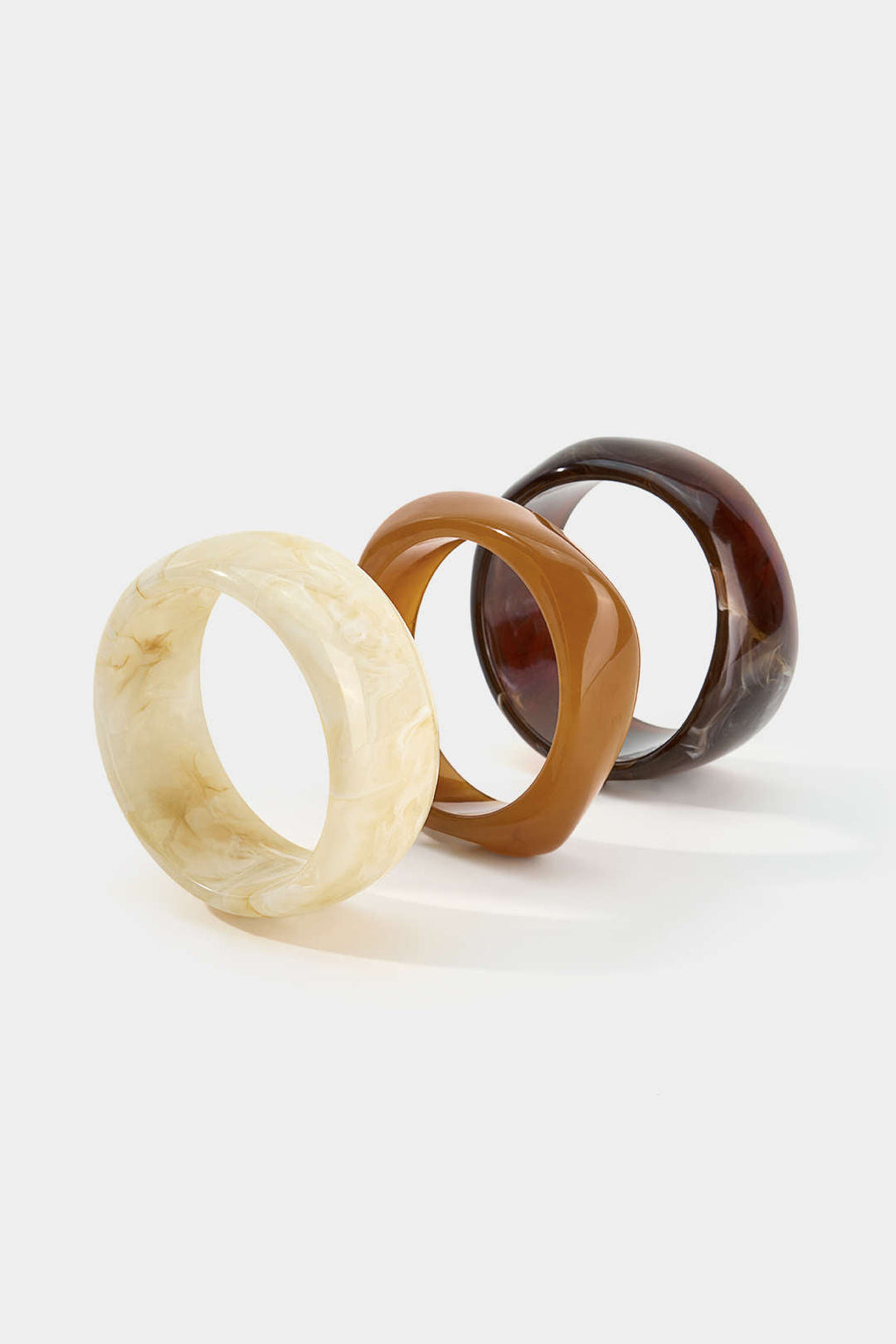 Ocano Resin Irregular Bracelet – Brown Statement Bracelet