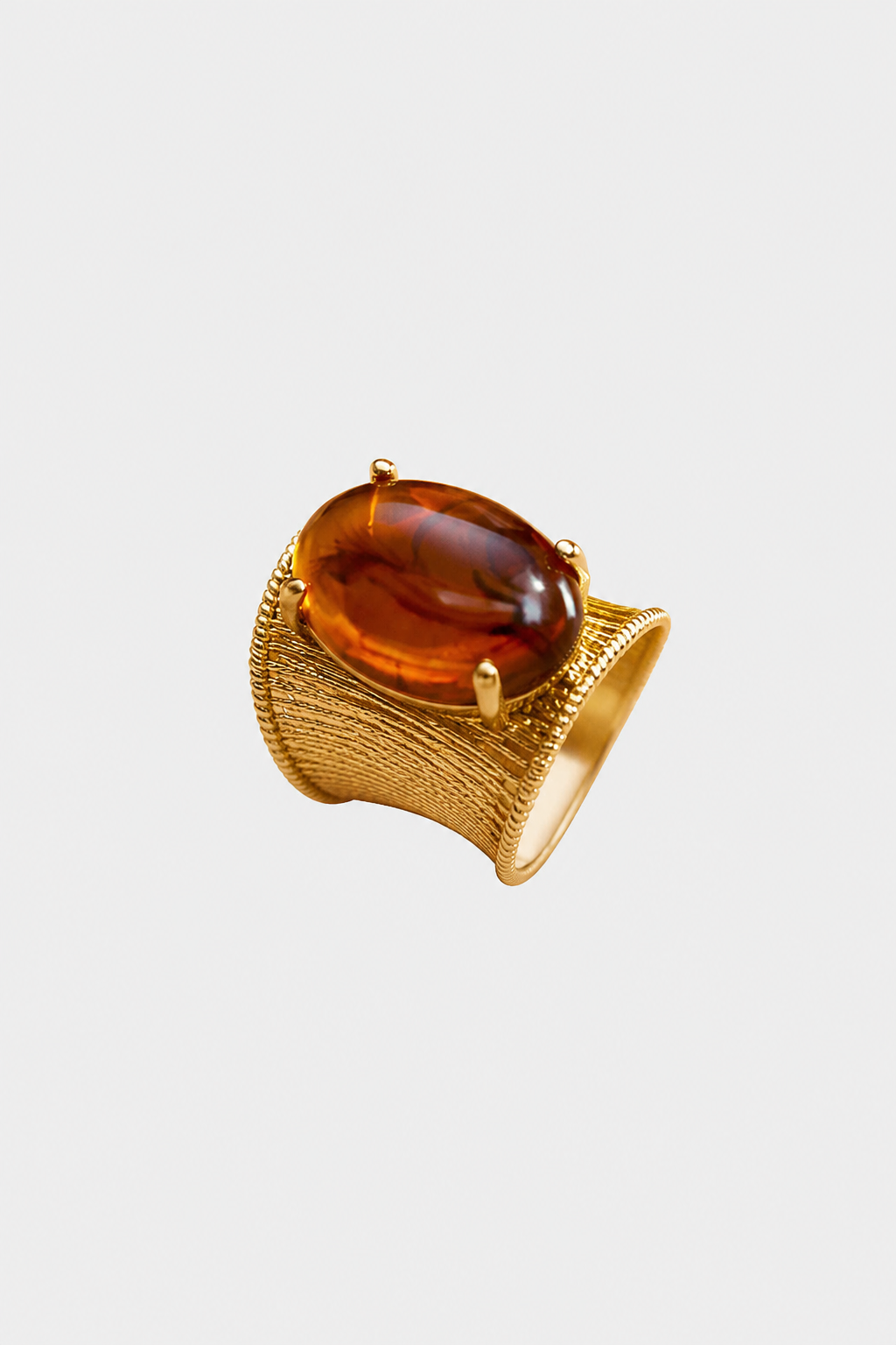 Ocano Alloy Open Ring – Gold Statement Ring for Women