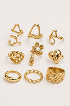 Ocano Alloy Irregular Ring – Gold Chunky Statement Ring