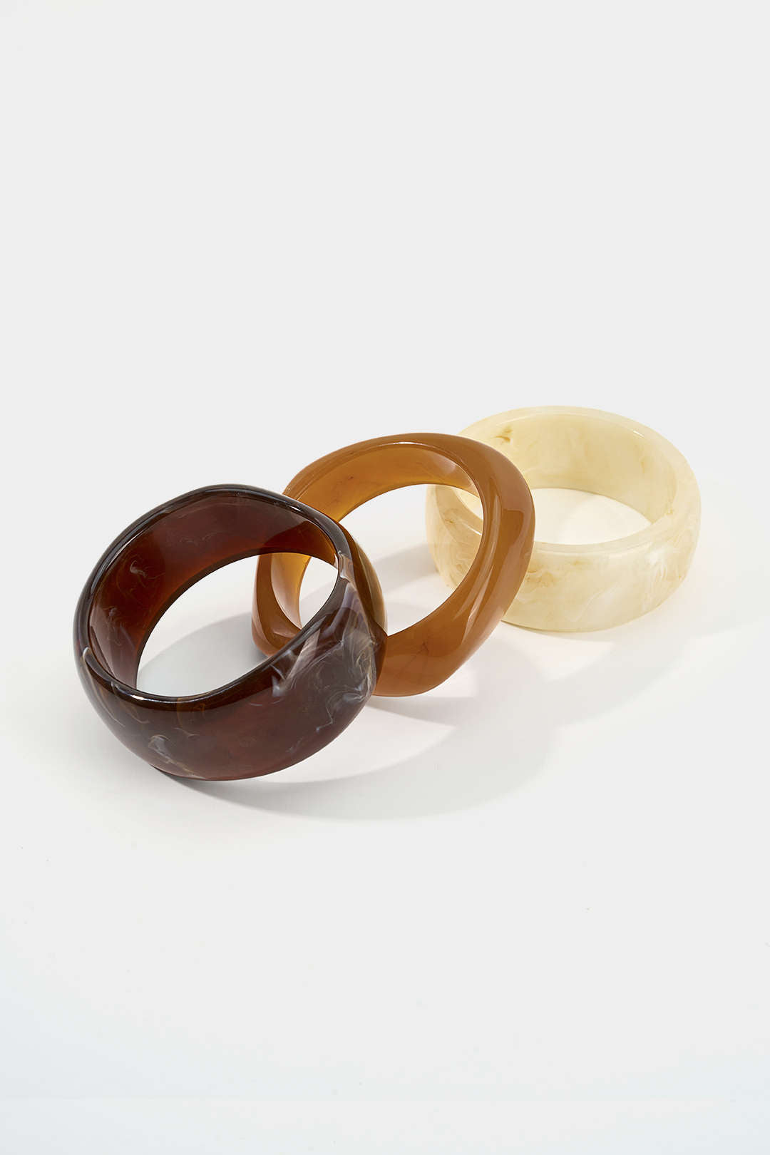 Ocano Resin Irregular Bracelet – Brown Statement Bracelet