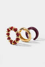 Ocano Alloy Irregular Bracelet – Red Chunky Bracelet