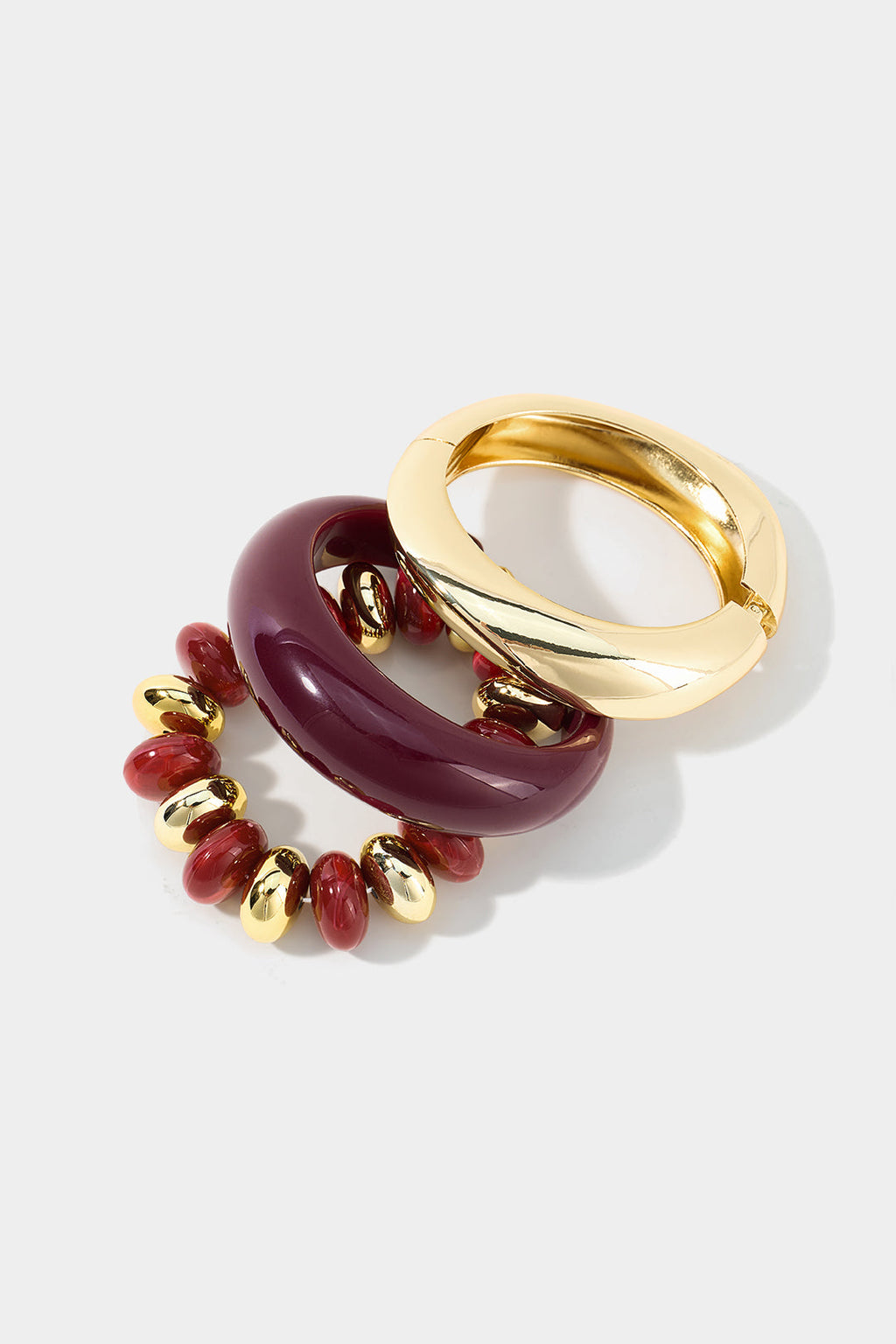 Ocano Alloy Irregular Bracelet – Red Chunky Bracelet